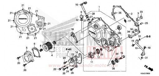 PANNEAU CARTER-MOTEUR D. CBF300NAJ de 2018